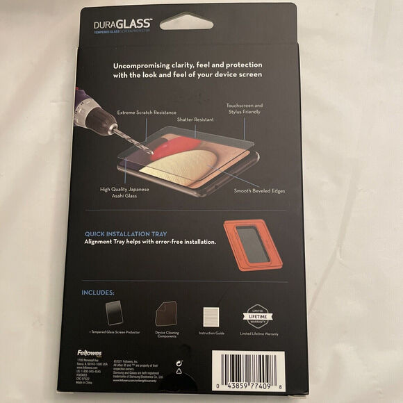 WriteRight DURAGLASS Tempered Glass Screen Protector Samsung Galaxy A02s New - Picture 2 of 2